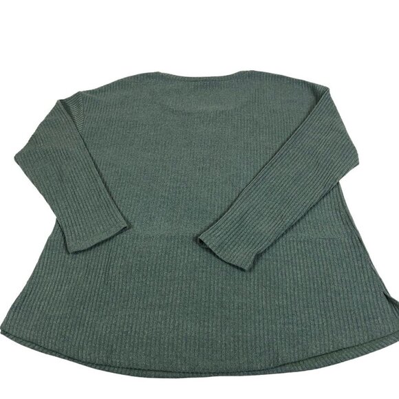 Weekend by Suzanne Betro Turquoise Sweater Top Size 1X - Picture 2 of 3